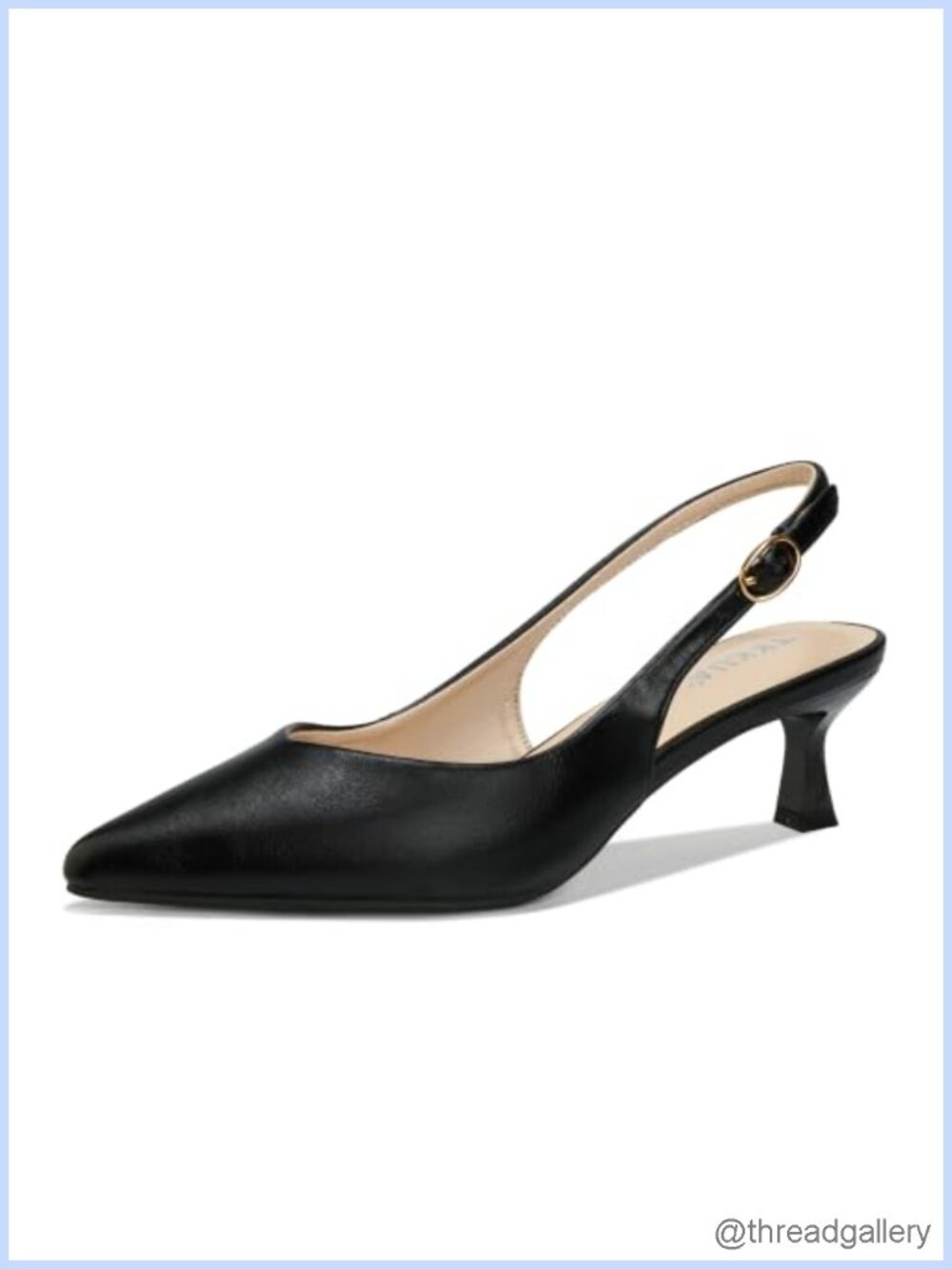 Pointed Toe Kitten Heels 2 Inch Slingback Pumps Dress Shoes